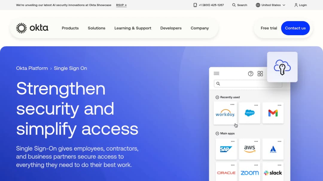 Okta Single Sign-On screenshot
