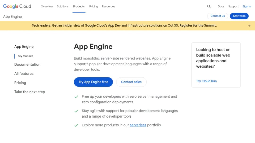 Appengine screenshot