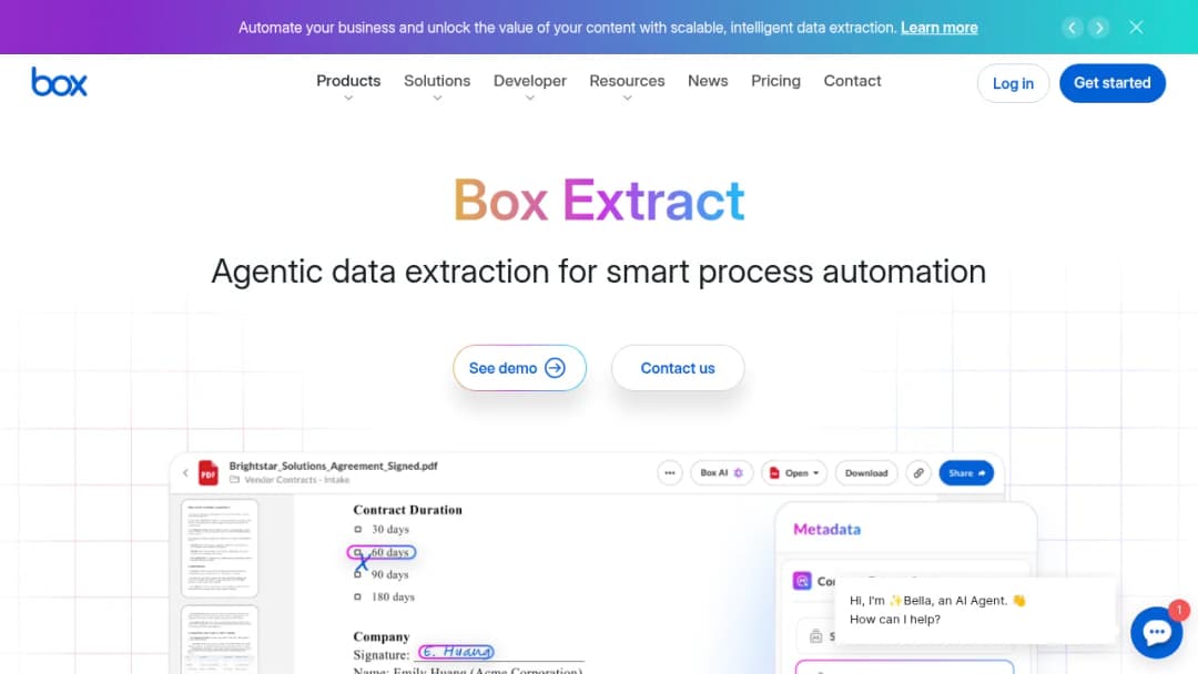 Box Extract screenshot