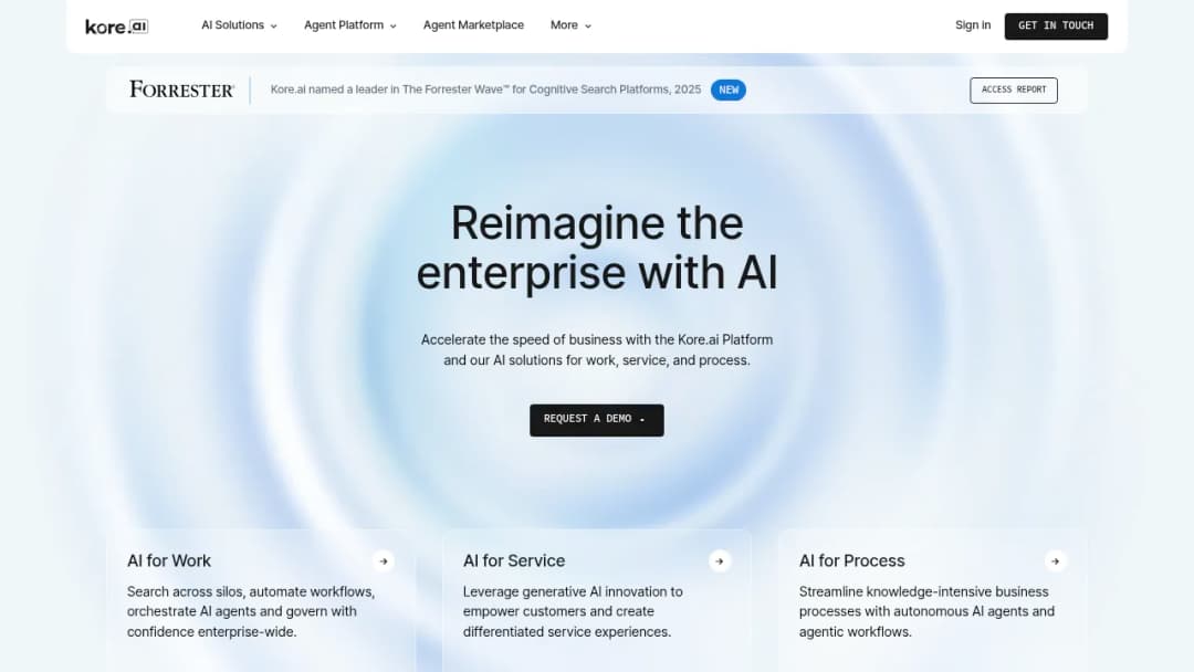 Kore.ai screenshot