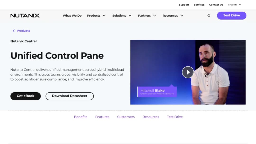 Nutanix Central screenshot