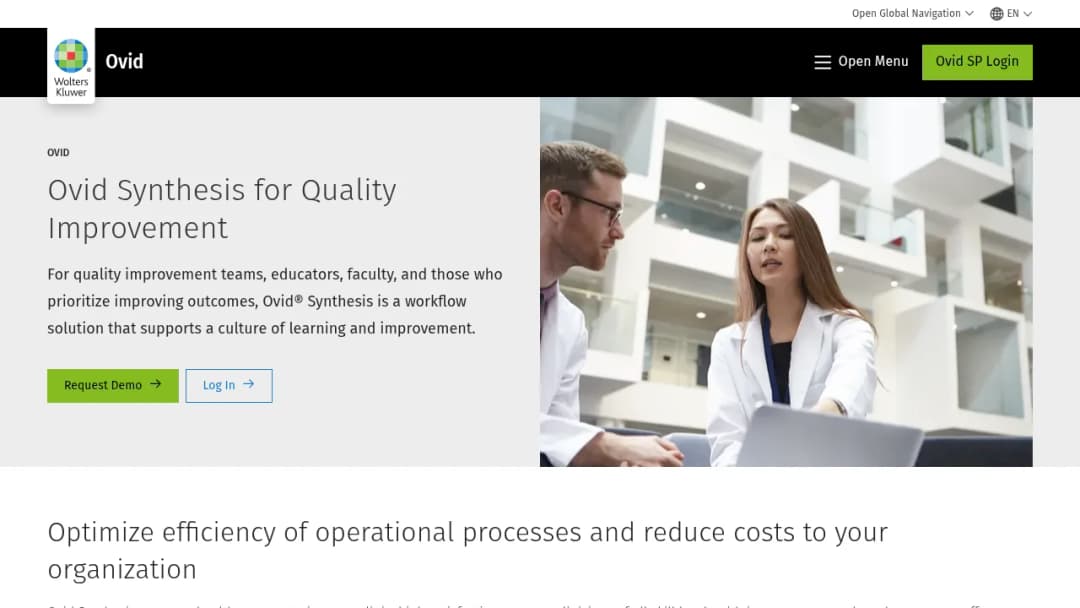 Wolters Kluwer Ovid Synthesis for Quality Improvement screenshot