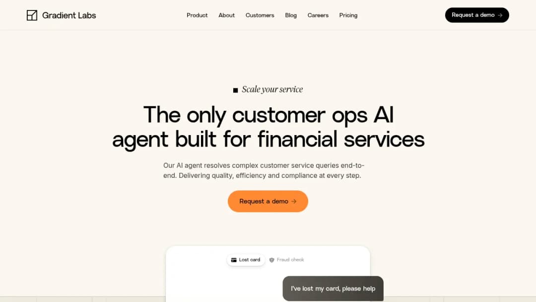Gradient Labs screenshot