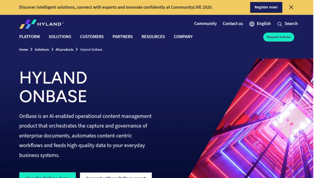 Hyland OnBase screenshot