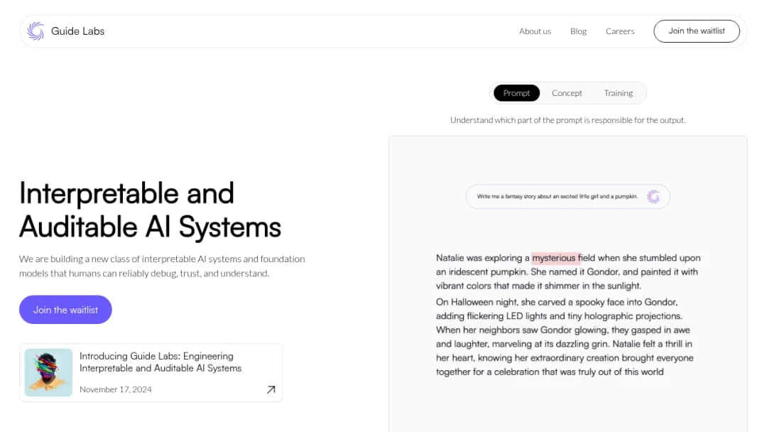 Guide Labs screenshot