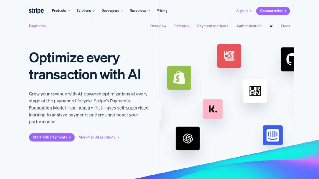 Stripe AI screenshot