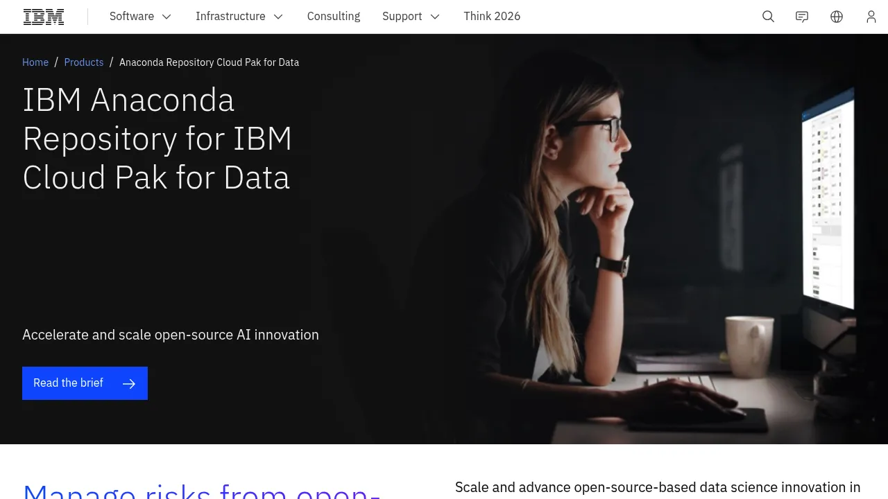 IBM Anaconda Repository Cloud Pak for Data screenshot