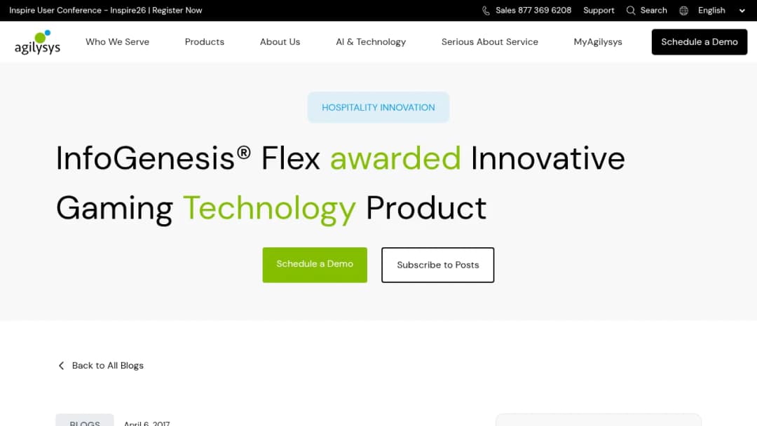 Agilysys InfoGenesis POS screenshot