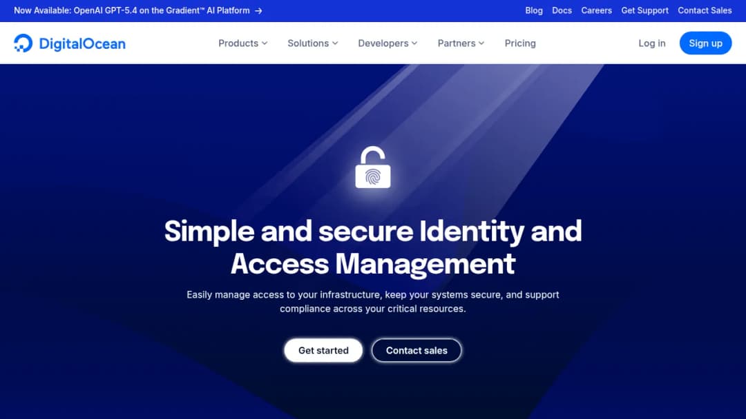 DigitalOcean Identity and Access Management screenshot