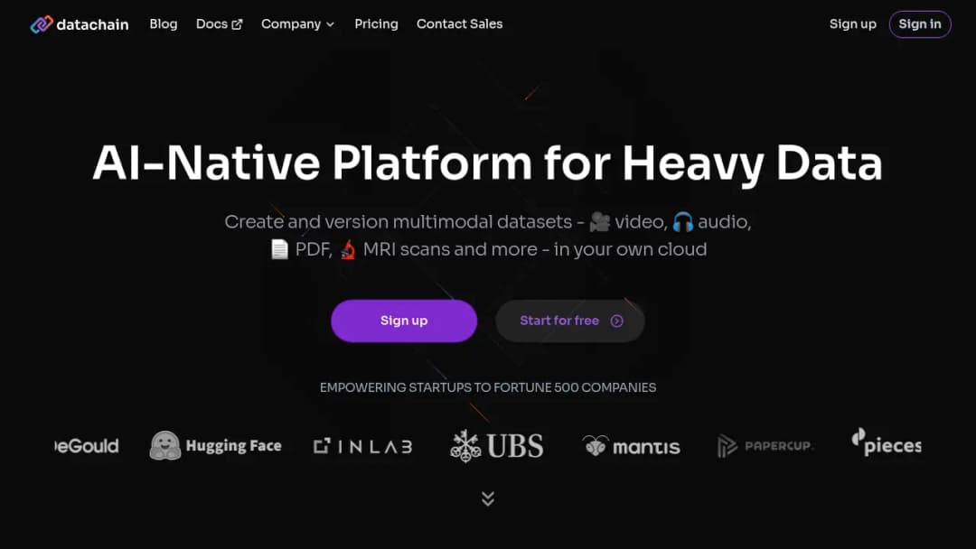 DataChain screenshot