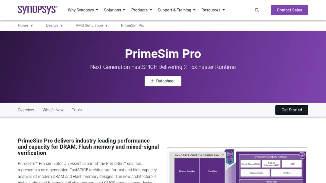 Synopsys PrimeSim Pro screenshot