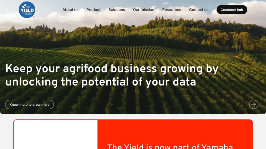 The Yield Technology Solutions screenshot