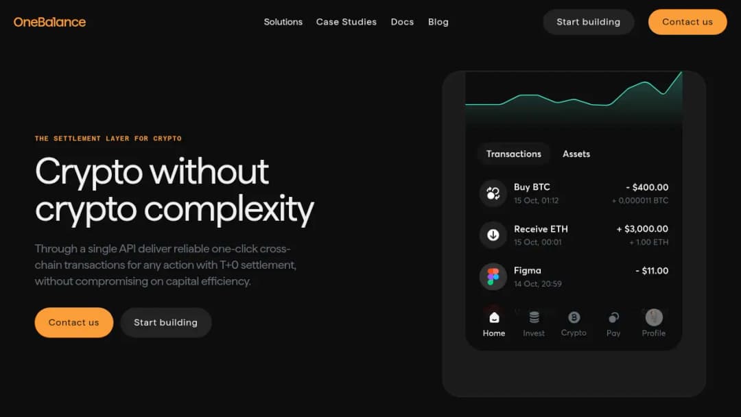 OneBalance screenshot