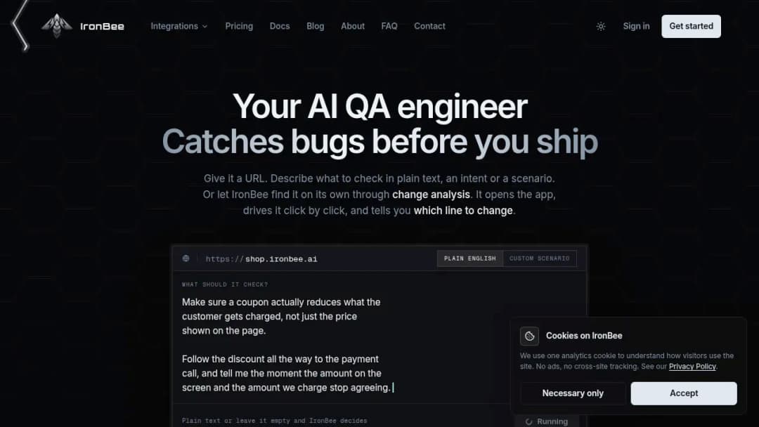 IronBee AI screenshot