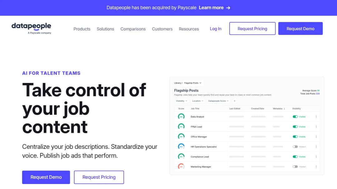 Datapeople screenshot