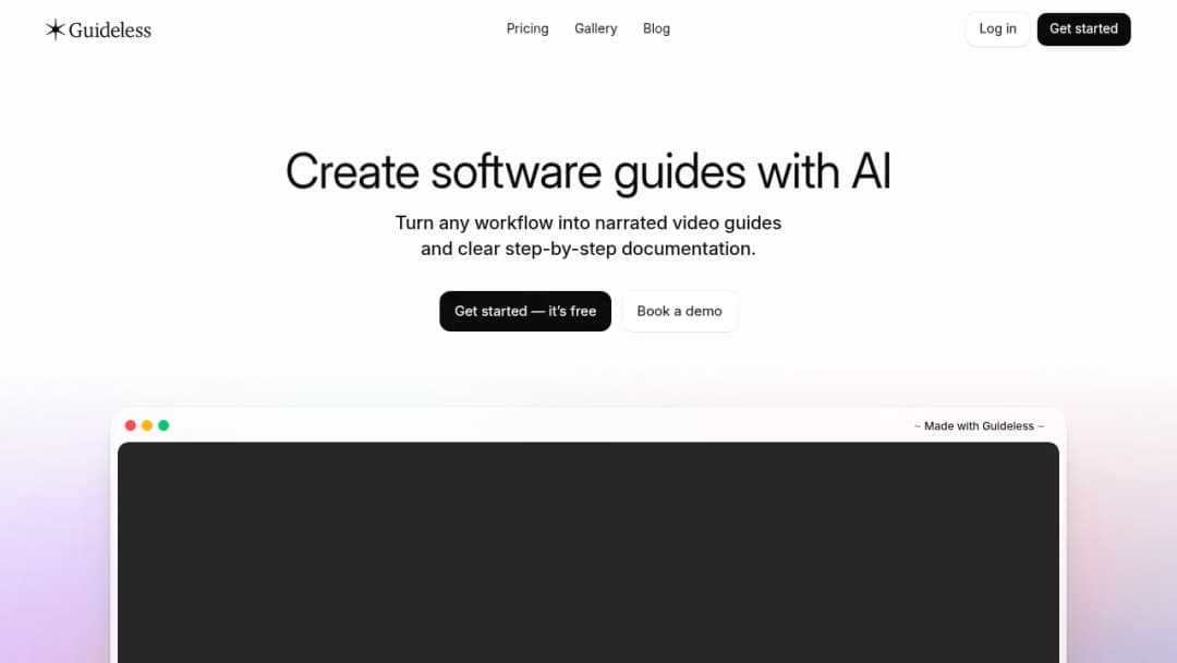 Guideless screenshot