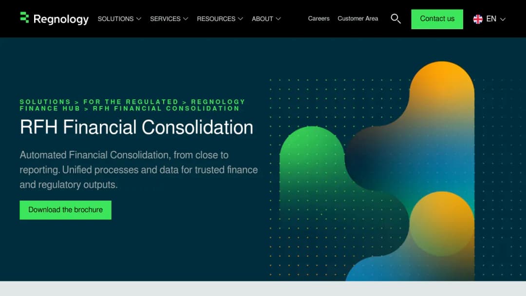 Wolters Kluwer OneSumX Financial Consolidation Solution screenshot