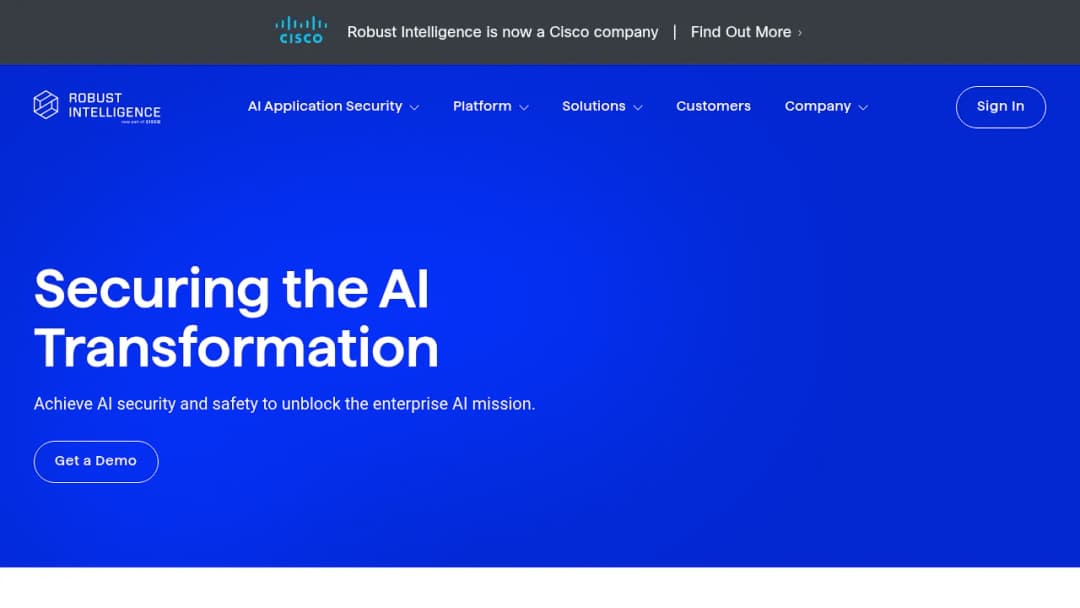 Robust Intelligence screenshot