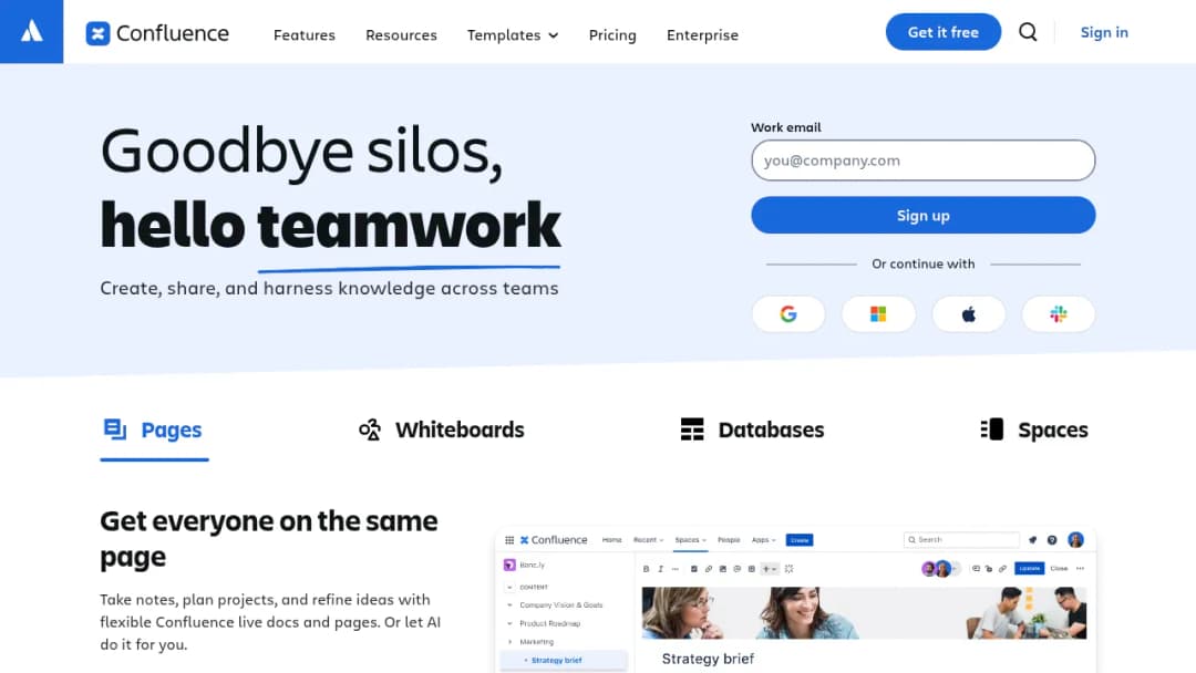 Confluence screenshot