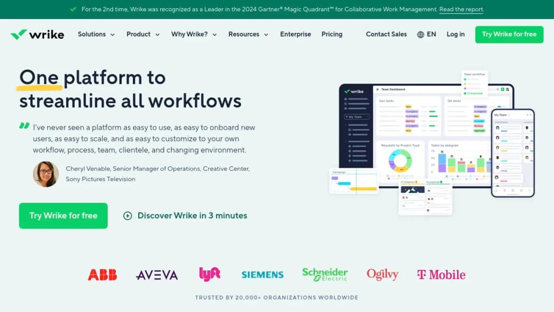 Wrike screenshot