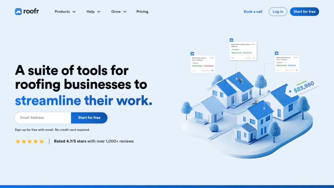Roofr screenshot