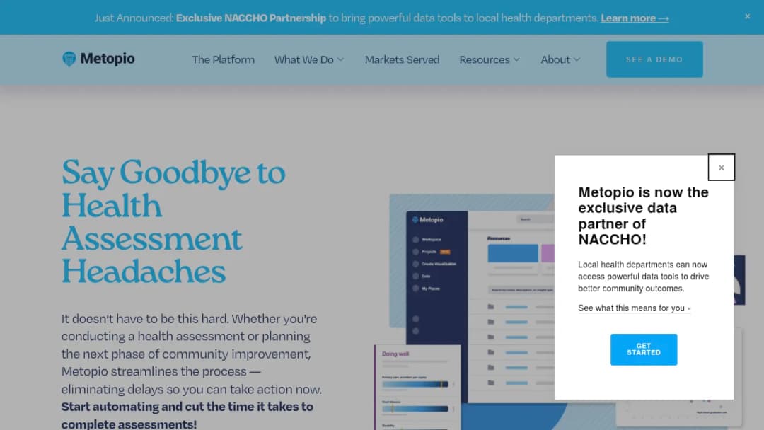 Metopio screenshot