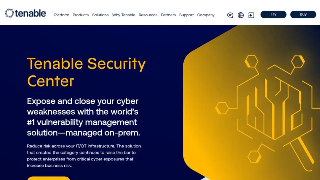 Tenable Security Center screenshot