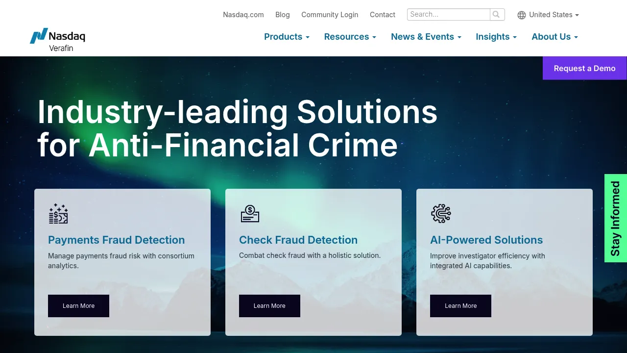 Verafin screenshot