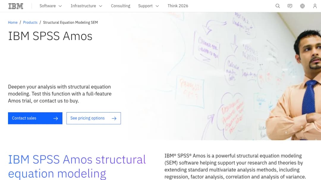 IBM Structural Equation Modeling Sem screenshot