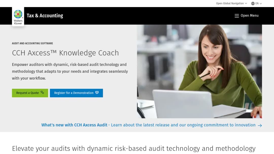 Wolters Kluwer CCH Axcess™ Knowledge Coach screenshot