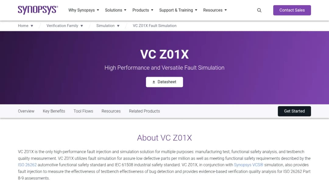 Synopsys VC Z01X screenshot