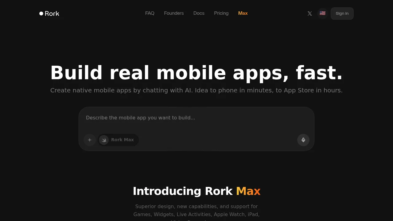 Rork screenshot