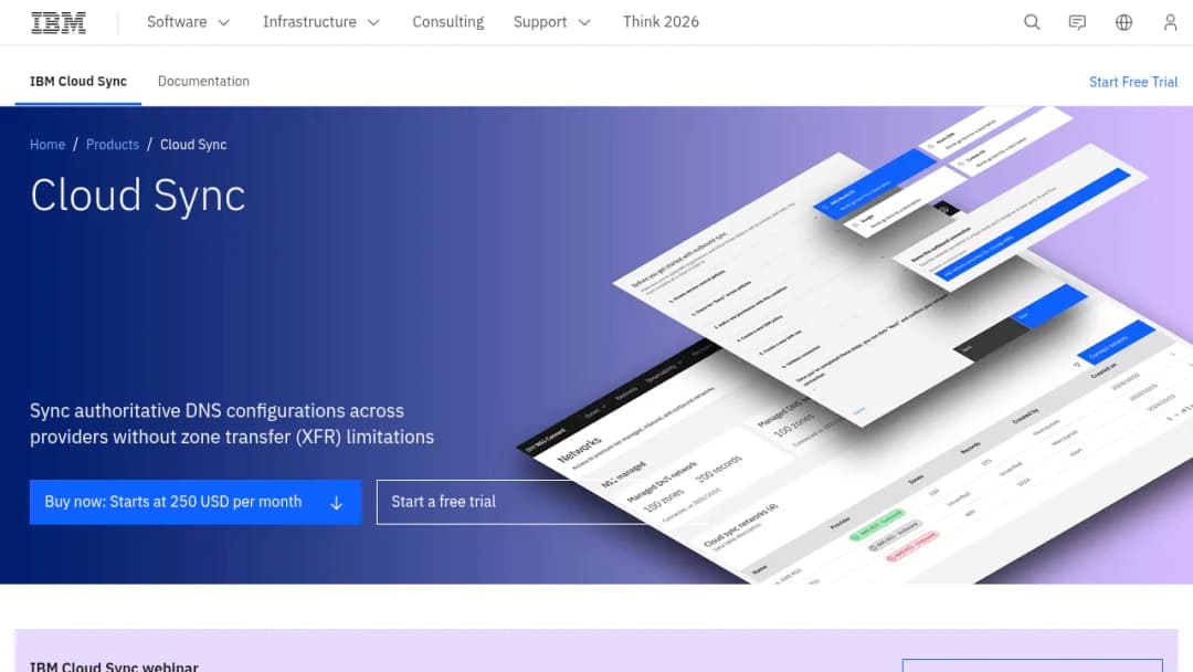 IBM Cloud Sync screenshot