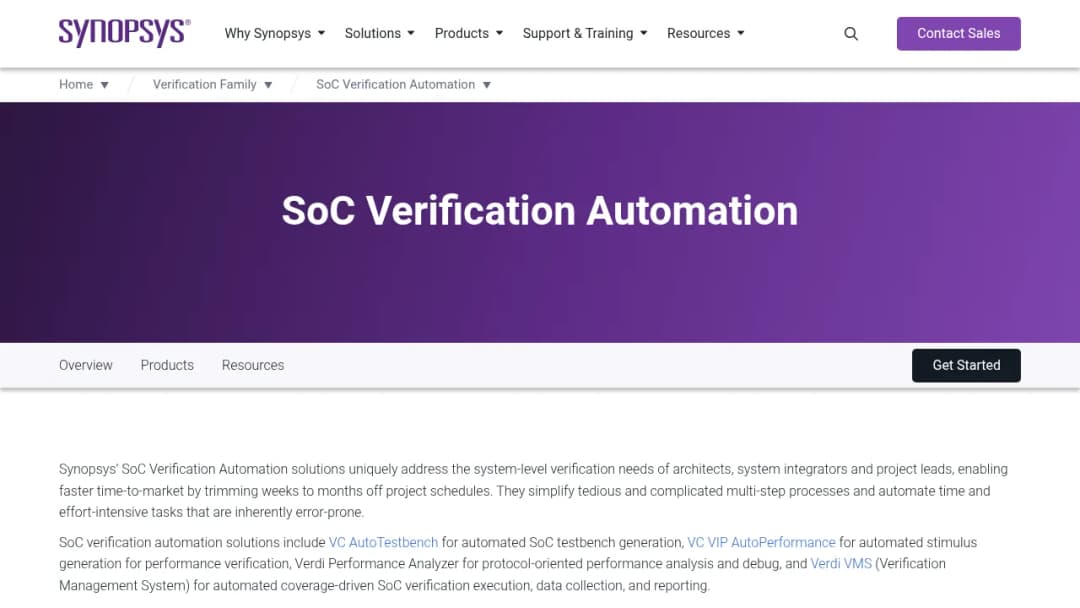 Synopsys SoC Verification Automation screenshot