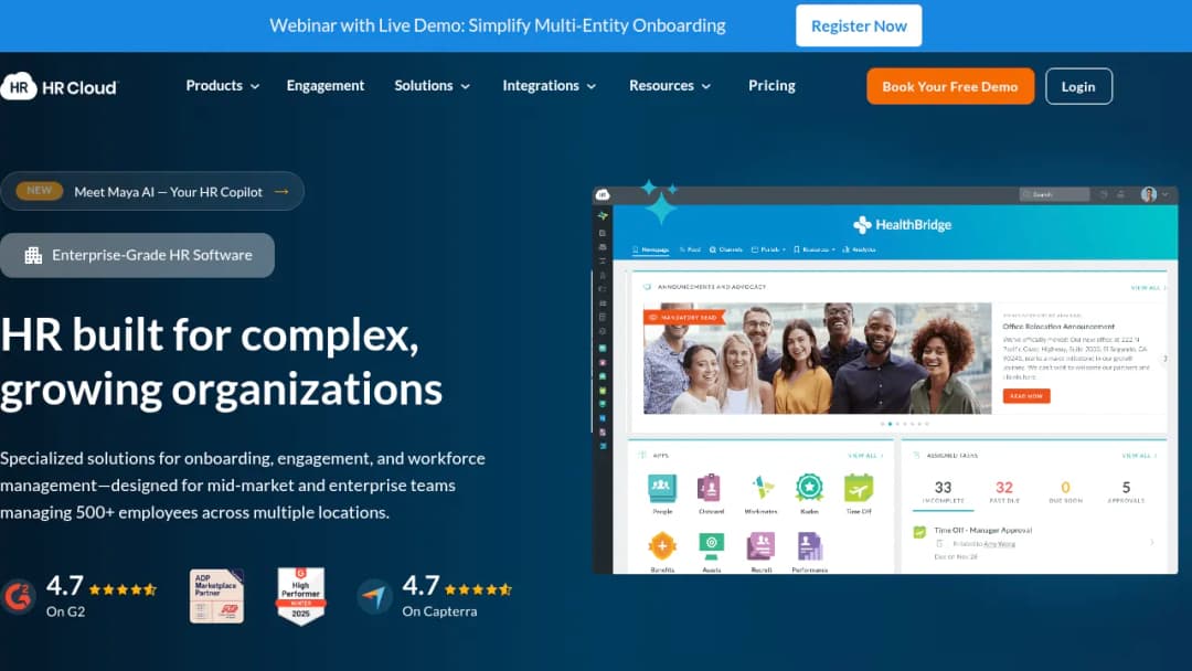 HR Cloud screenshot