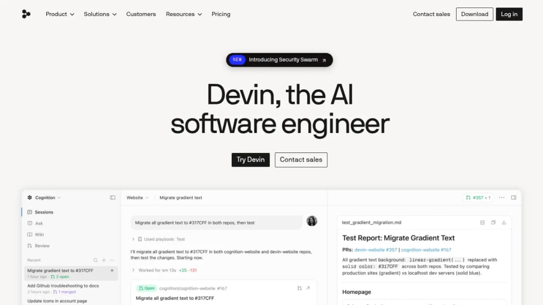 Devin screenshot