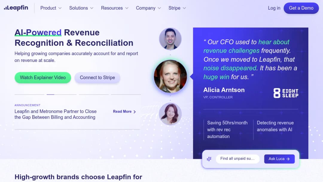Leapfin screenshot