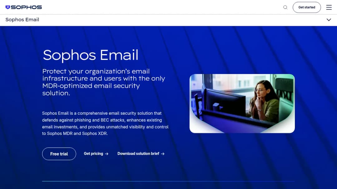 Sophos Email screenshot