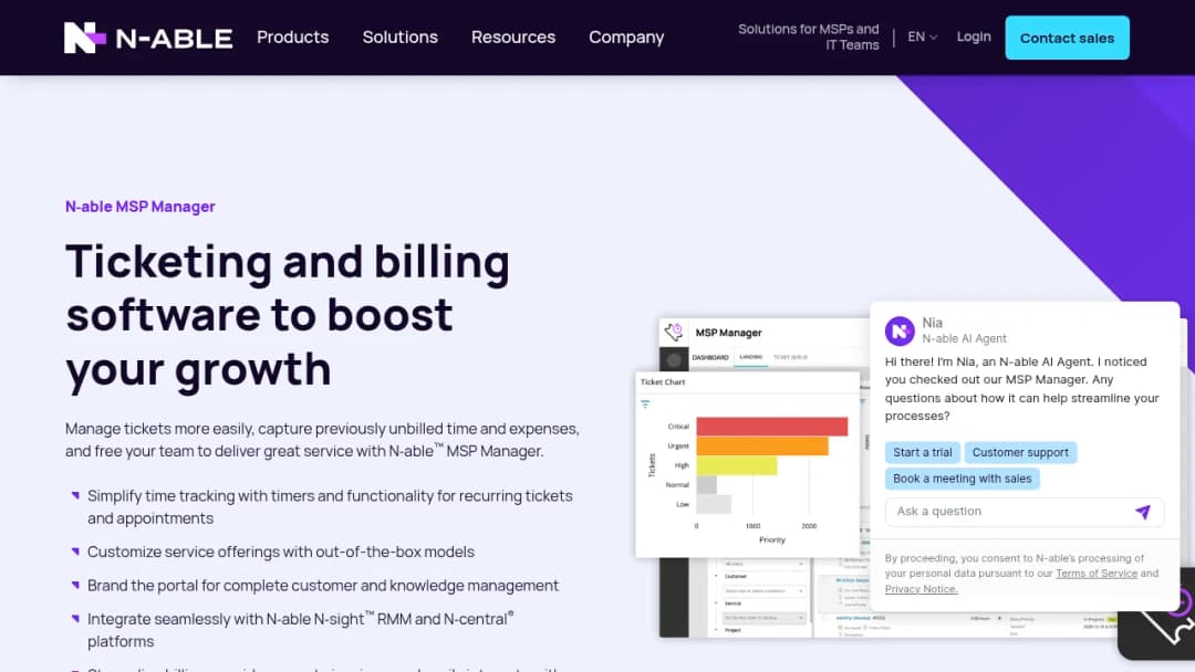 N-able MSP Manager screenshot