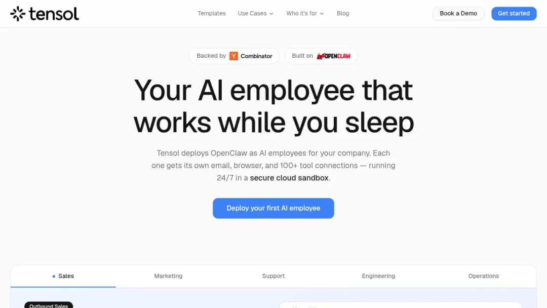 Tensol screenshot