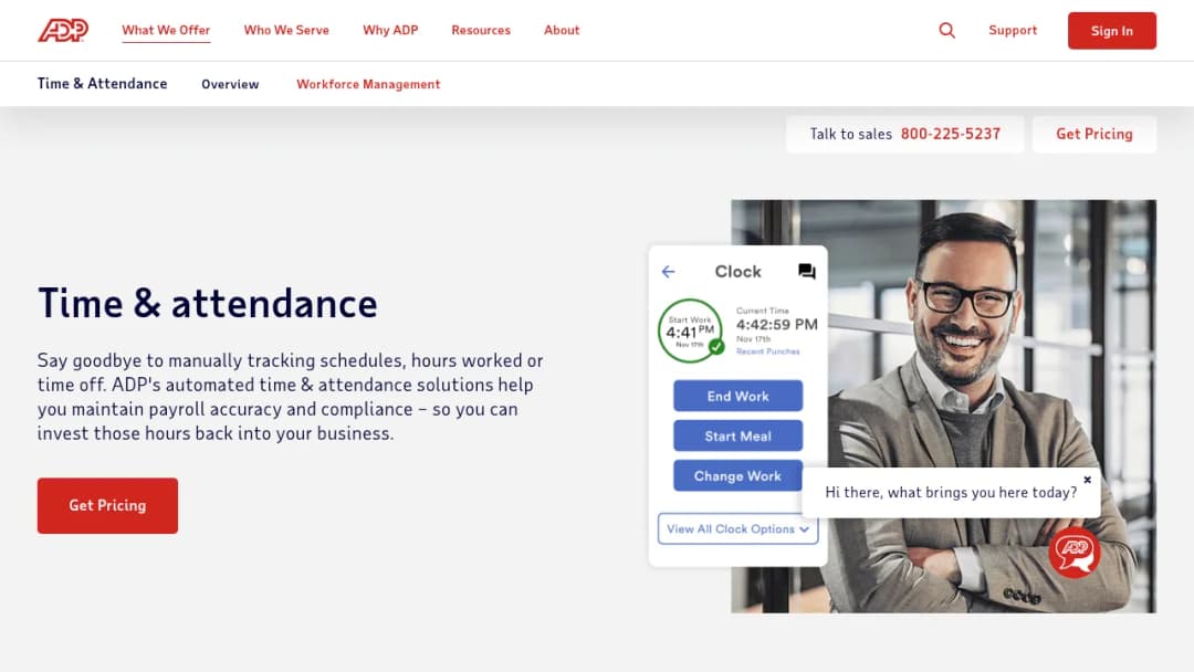 ADP Time & Attendance screenshot