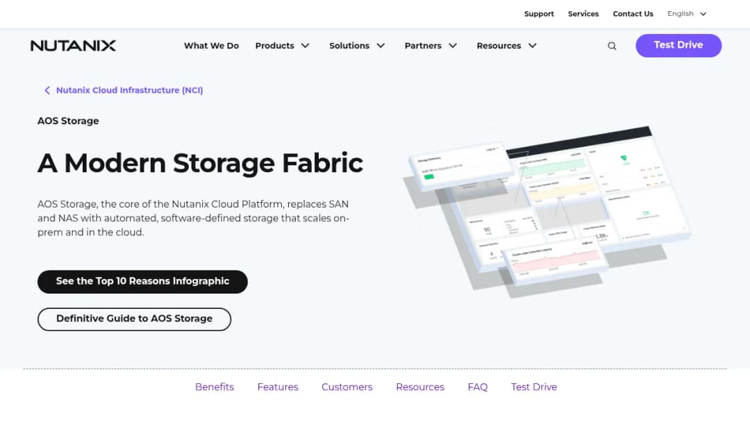 Nutanix AOS Storage screenshot