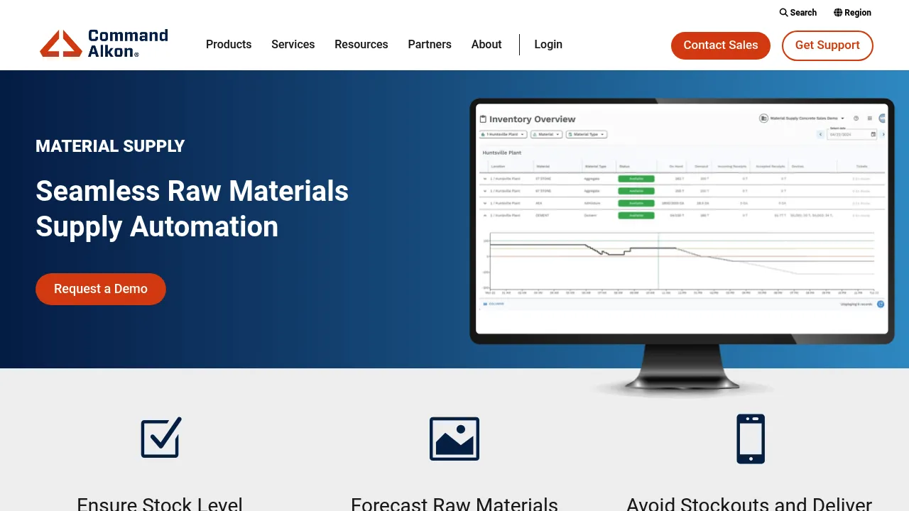 Command Alkon Material Supply screenshot