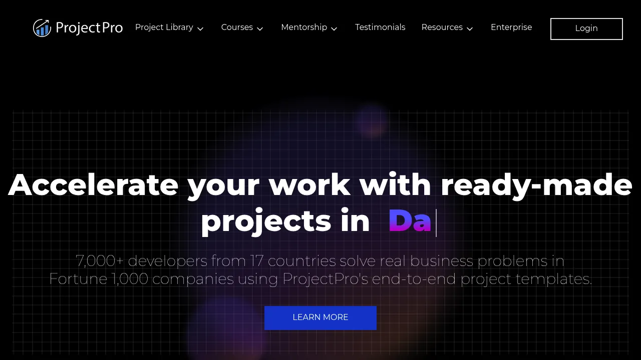 ProjectPro screenshot