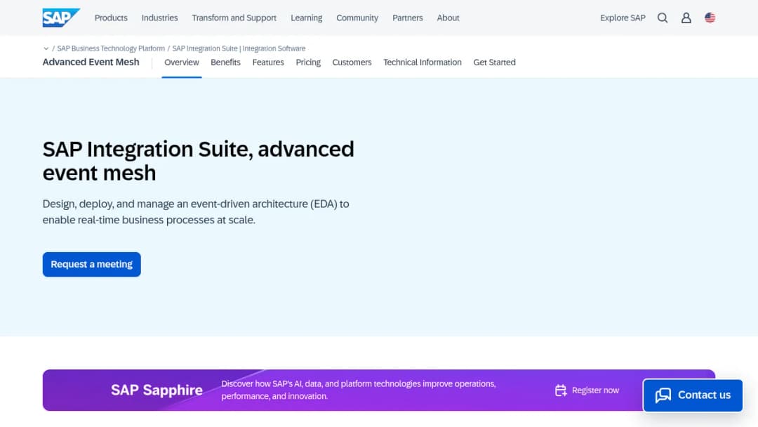 SAP Advanced Event Mesh screenshot