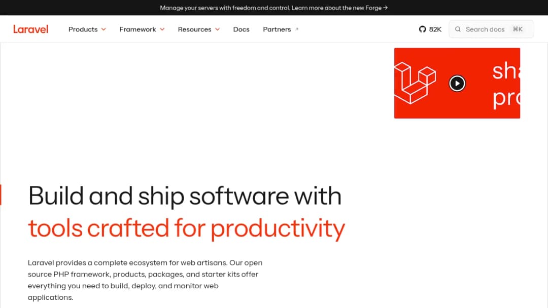 Laravel screenshot