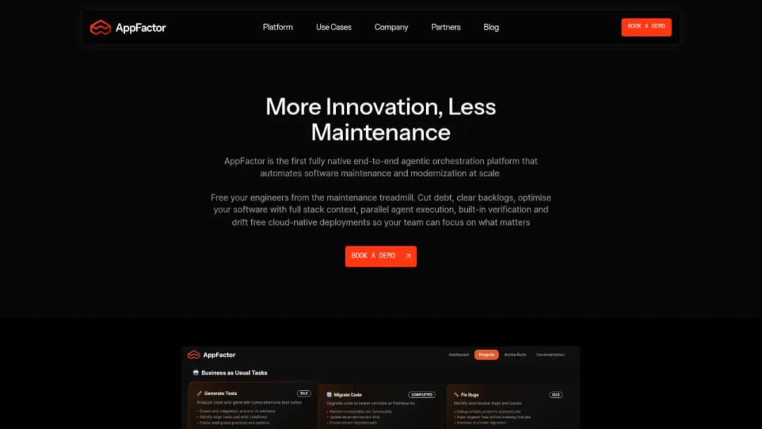 AppFactor screenshot