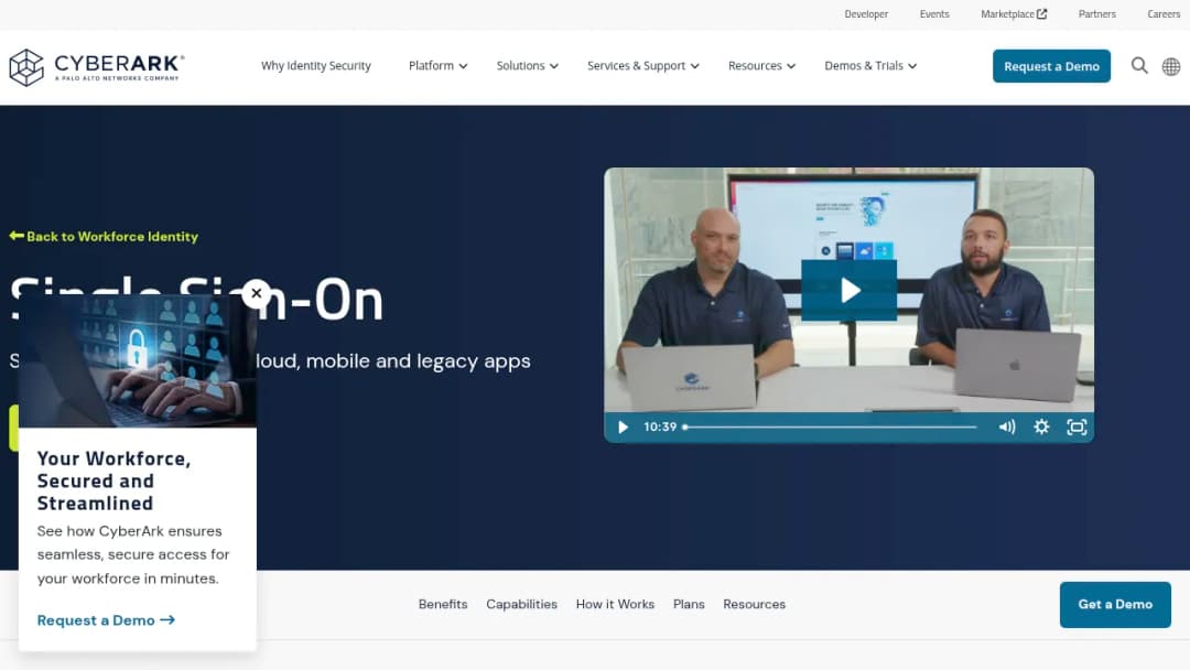 CyberArk Single Sign-On screenshot