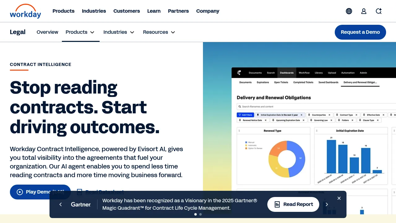 Workday Contract Intelligence screenshot