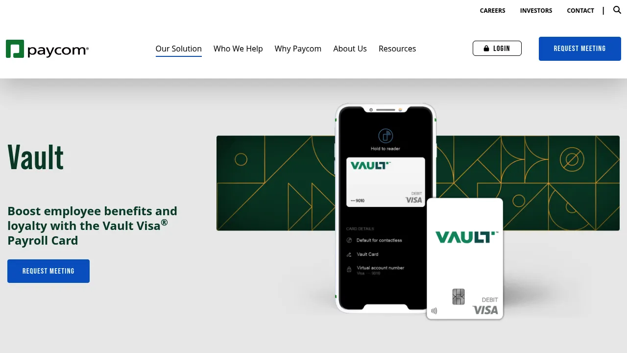 Paycom Vault screenshot